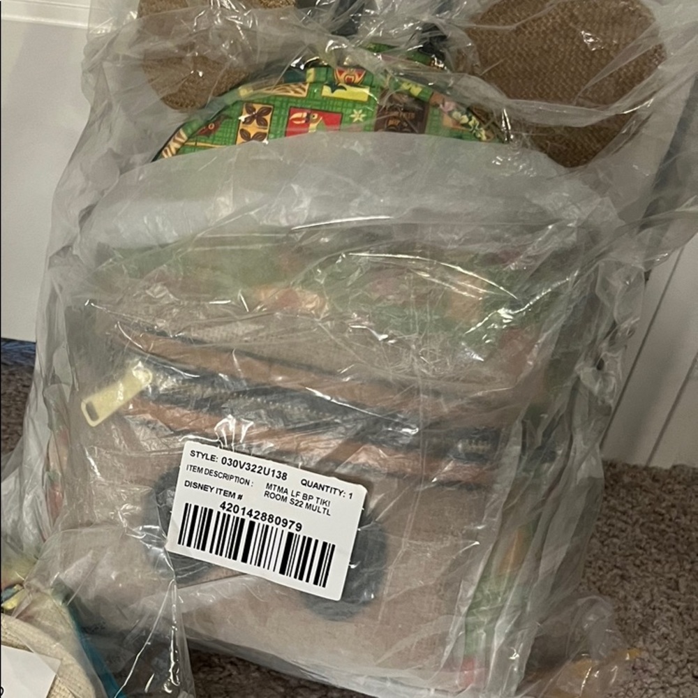 Loungefly MMMA tiki room backpack and headband